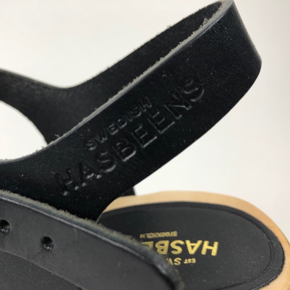 Swedish Hasbeens T-Strap Sky High Black - Picture 5 of 5